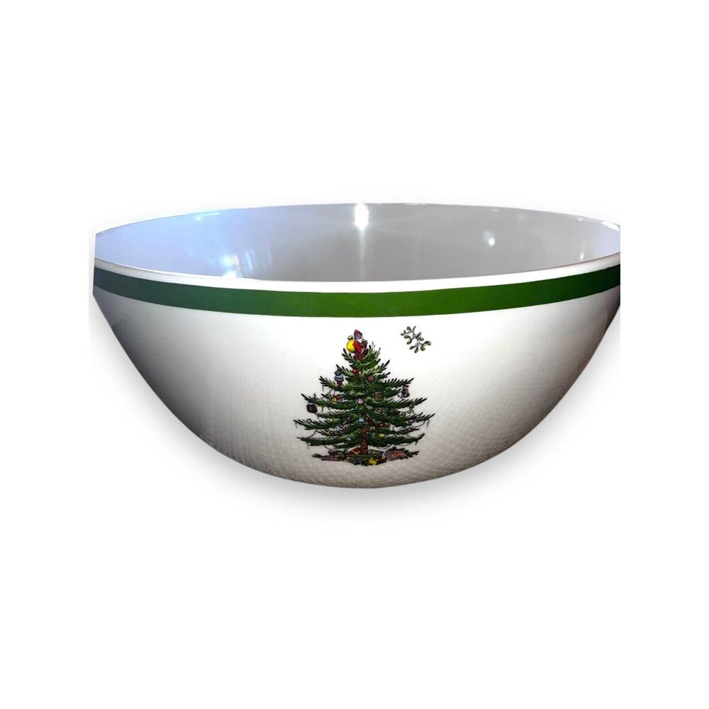 Spode Christmas Tree Melamine Deep Bowl Large 11 Inches Holidays